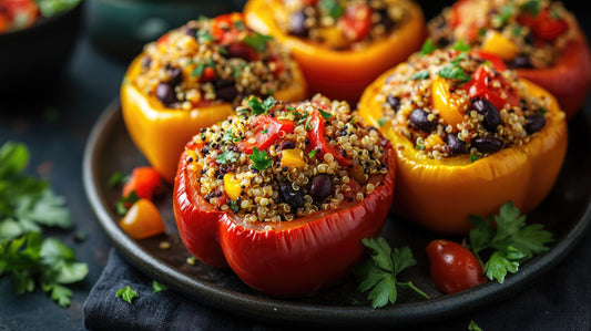 Quinoa & Veggie-Stuffed Bell Peppers