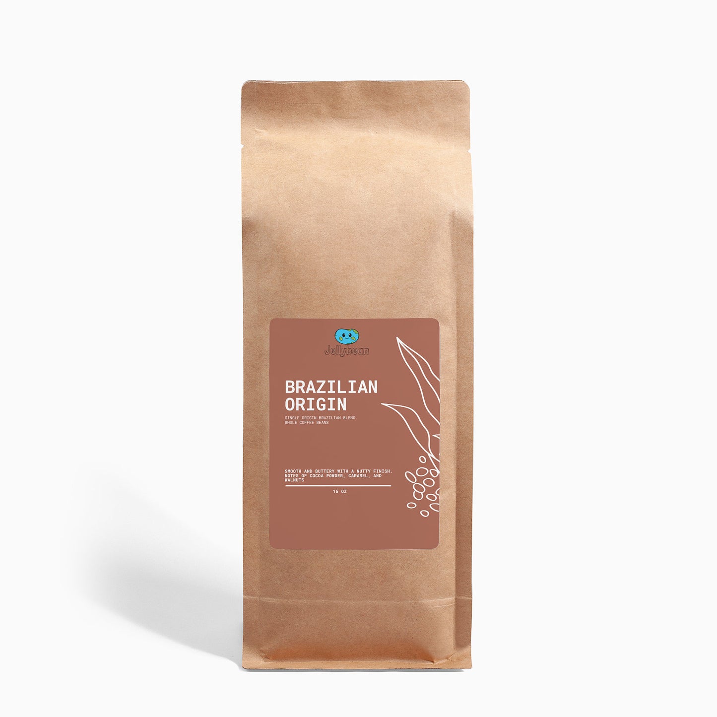 Single-Origin Brazilian Blend Coffee Beans - Whole Beans - 16oz