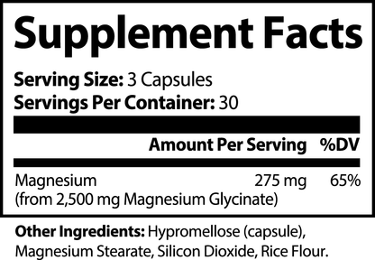 Magnesium Glycinate - 90 Capsules