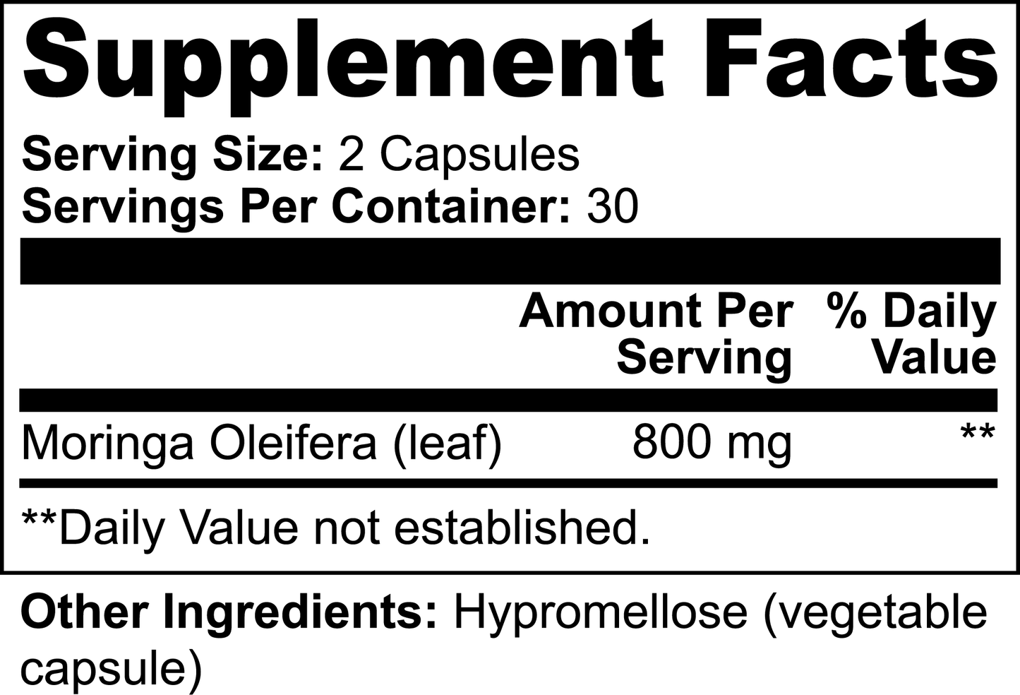 Moringa Pure - 60 Capsules